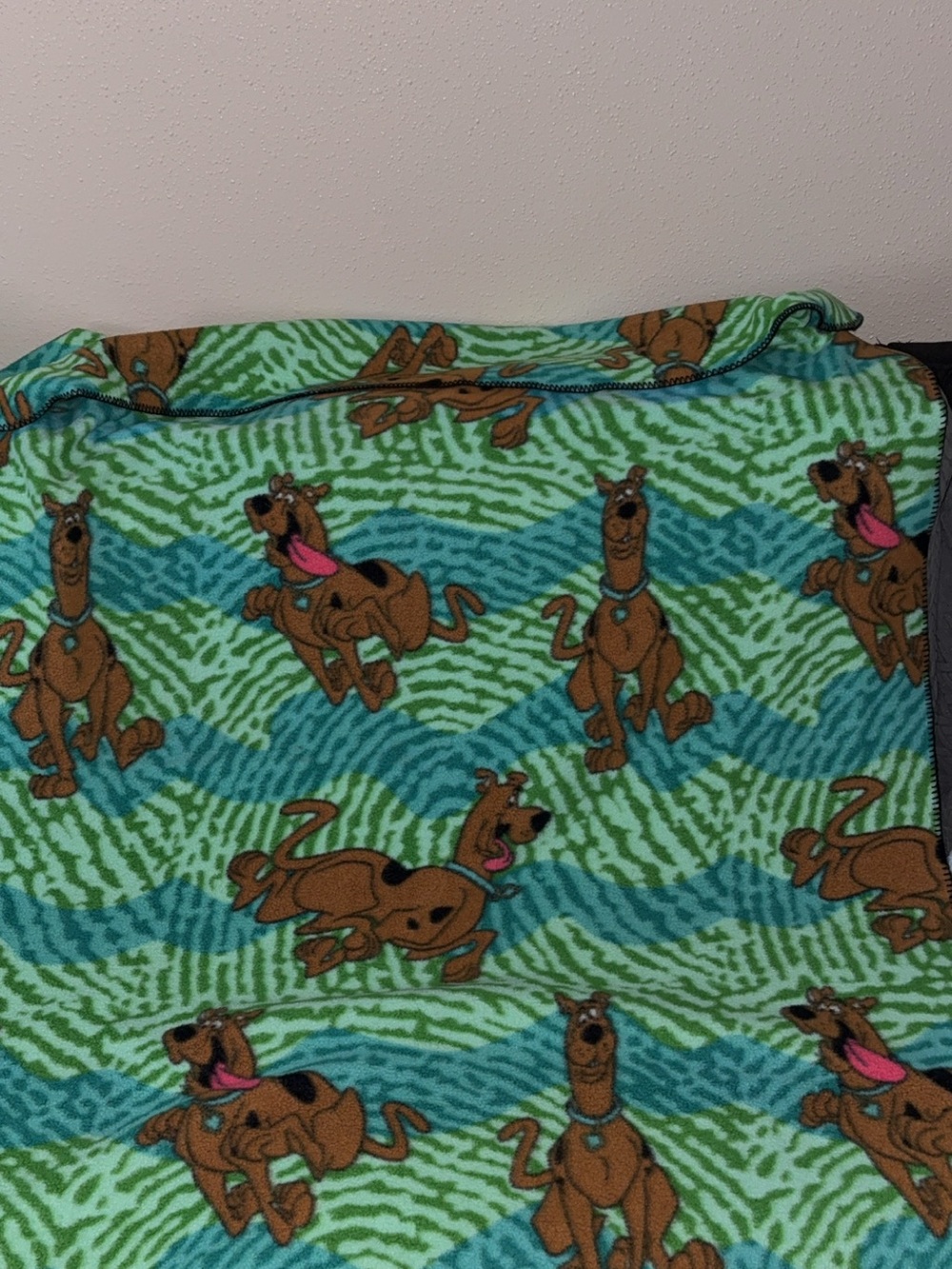 Scooby-Doo Fleece Throw Blanket - Green & Teal